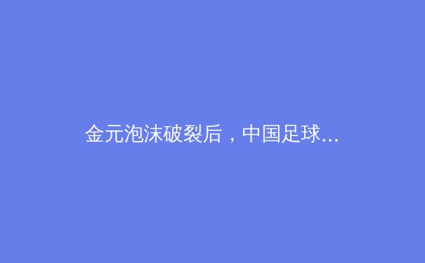 金元泡沫破裂后，中国足球职业联赛的转型之路与青训体系重构 - 2